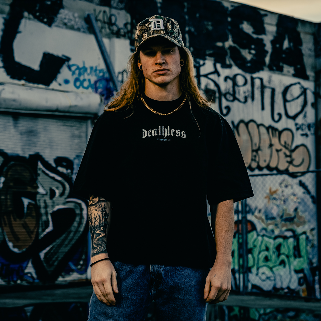 "RIDE THE LIGHTNING" OVERSIZED TEE