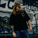 "STRONGER THAN DEATH" OVERSIZED TEE