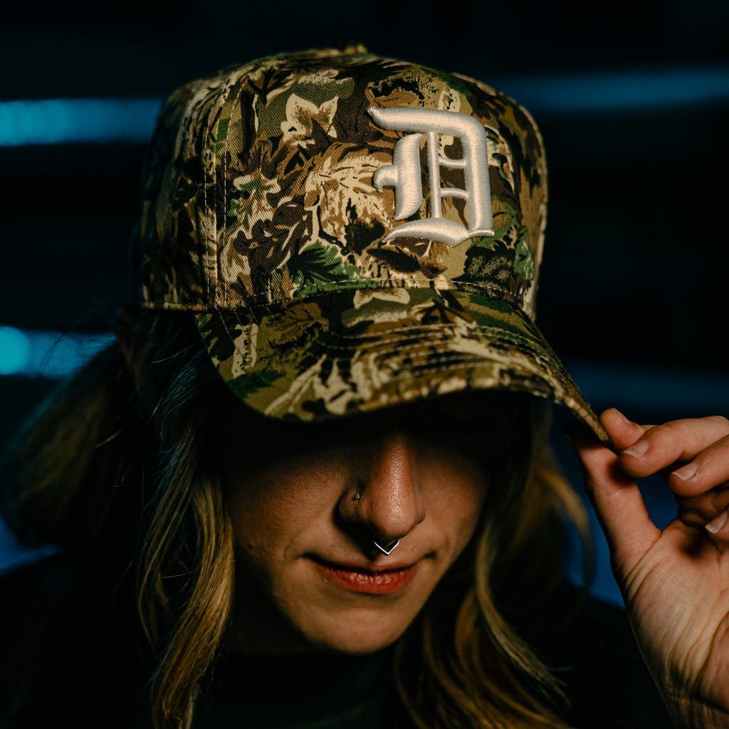 "D CREST FOREST CAMO" 5 PANNEL HAT