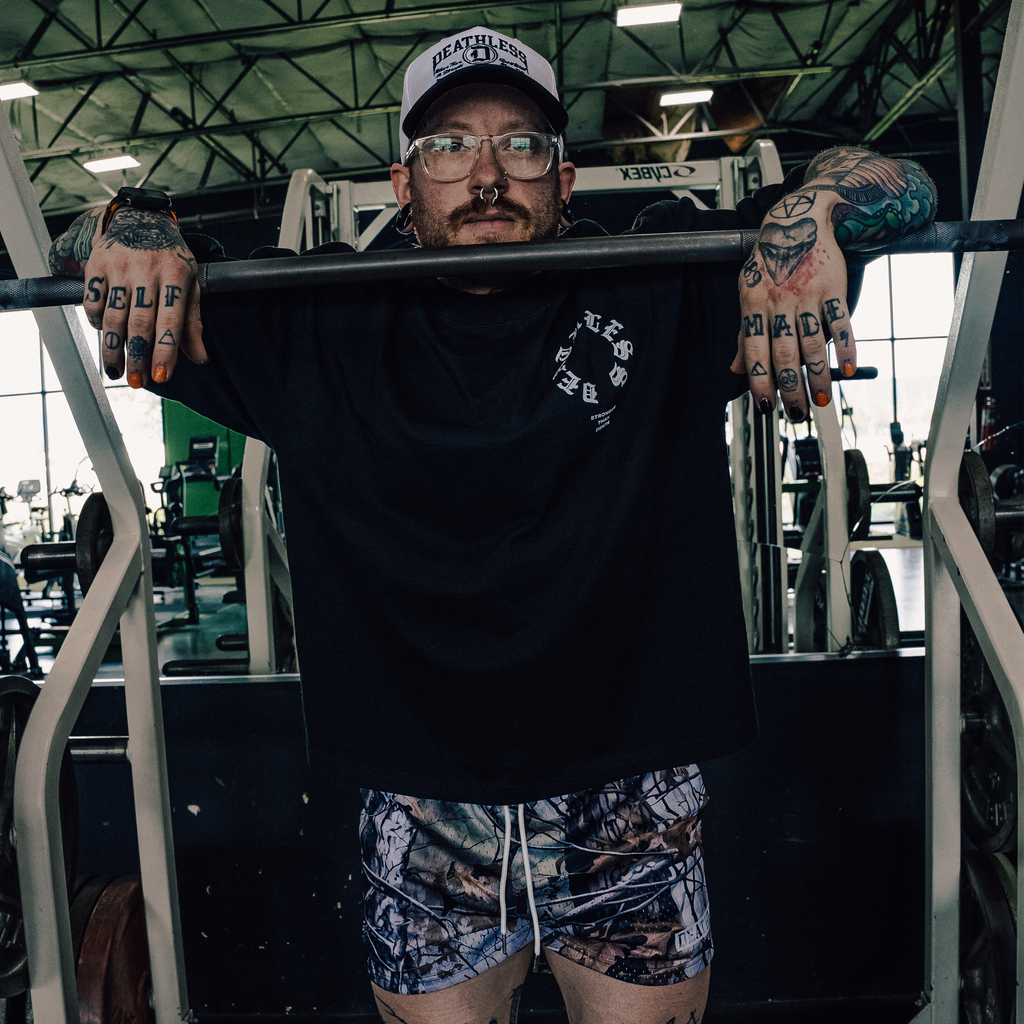 "STRONGER THAN DEATH" OVERSIZED TEE