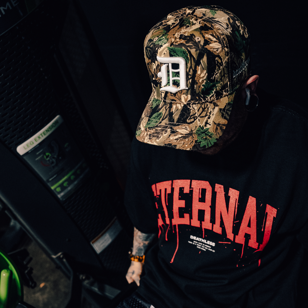 "D CREST FOREST CAMO" 5 PANNEL HAT