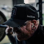 "D CREST BLACK" 5 PANNEL HAT