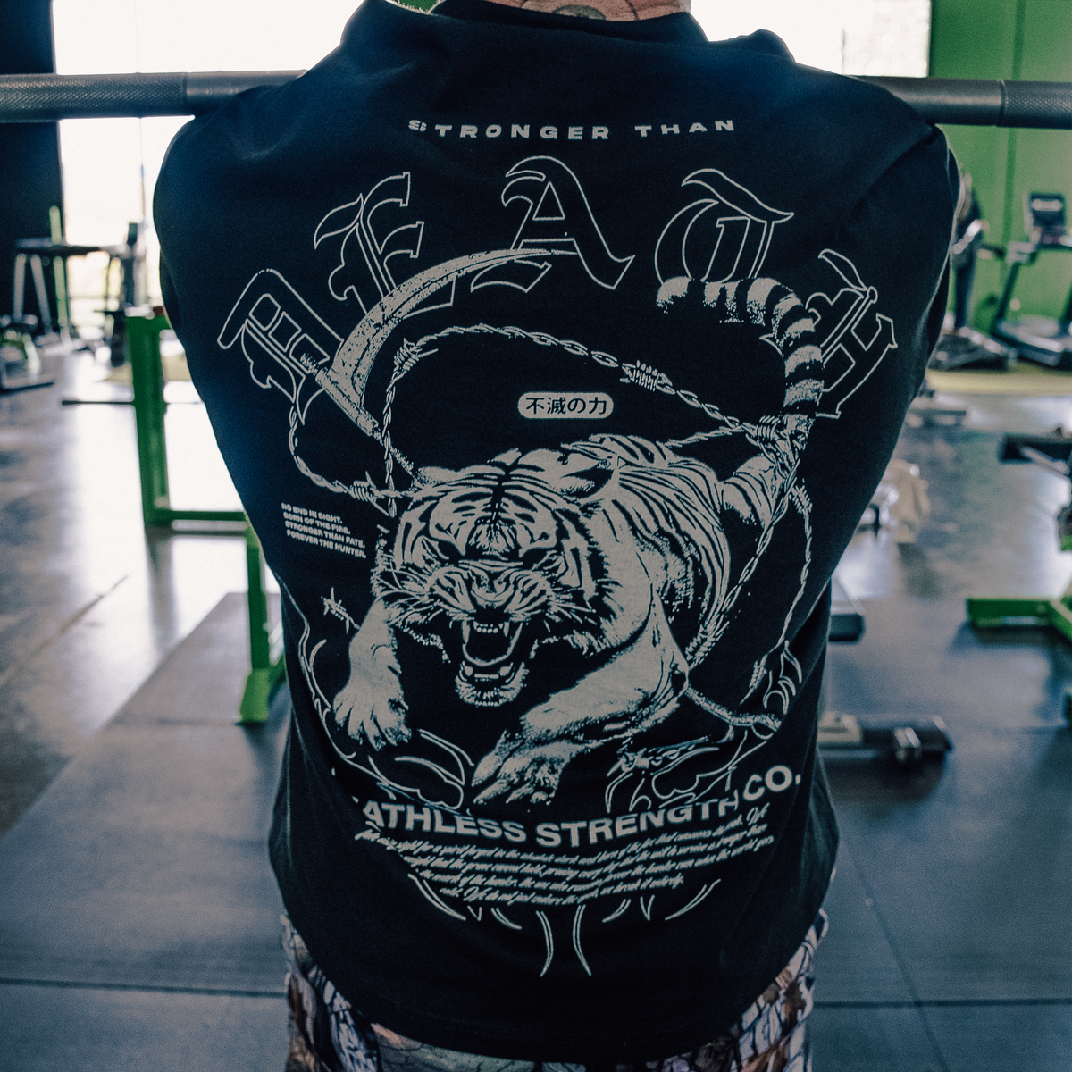 "STRONGER THAN DEATH" OVERSIZED TEE