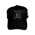 "D CREST BLACK" 5 PANNEL HAT