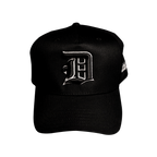 "D CREST BLACK" 5 PANNEL HAT