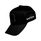 "D CREST BLACK" 5 PANNEL HAT