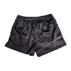 "DEATH" MID THIGH CUT SHORTS