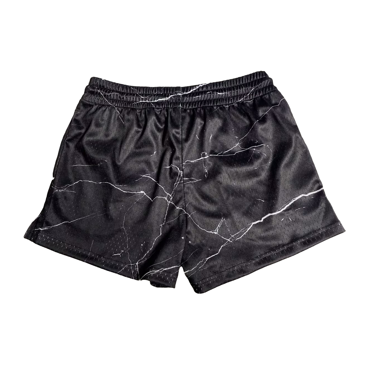 "DEATH" MID THIGH CUT SHORTS