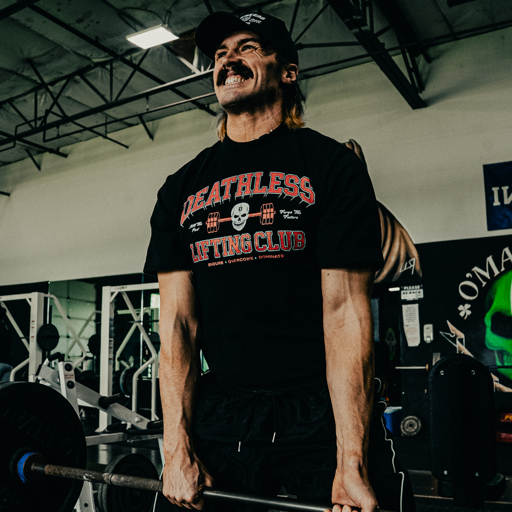 "LIFTING CLUB" OVERSIZED TEE