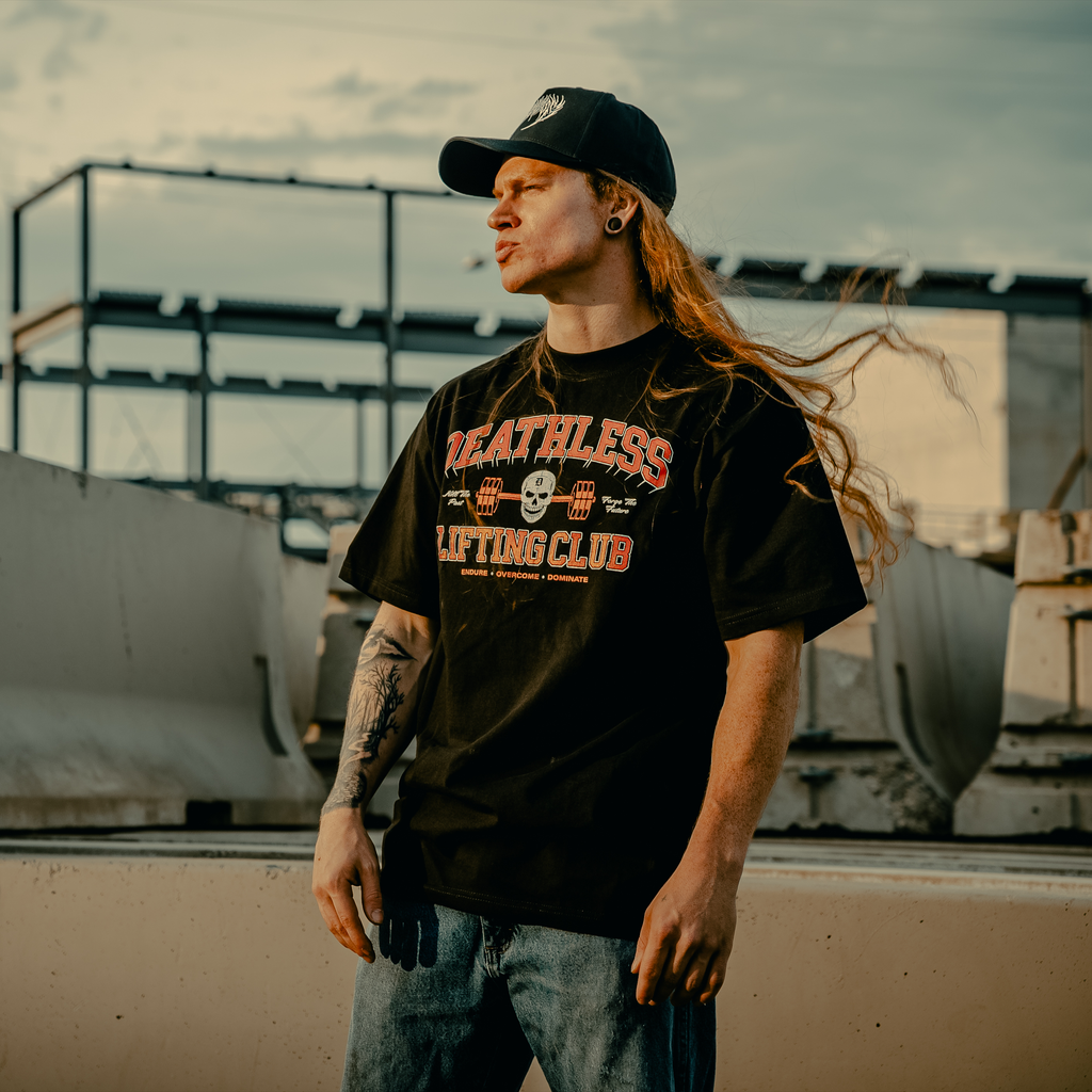 "LIFTING CLUB" OVERSIZED TEE