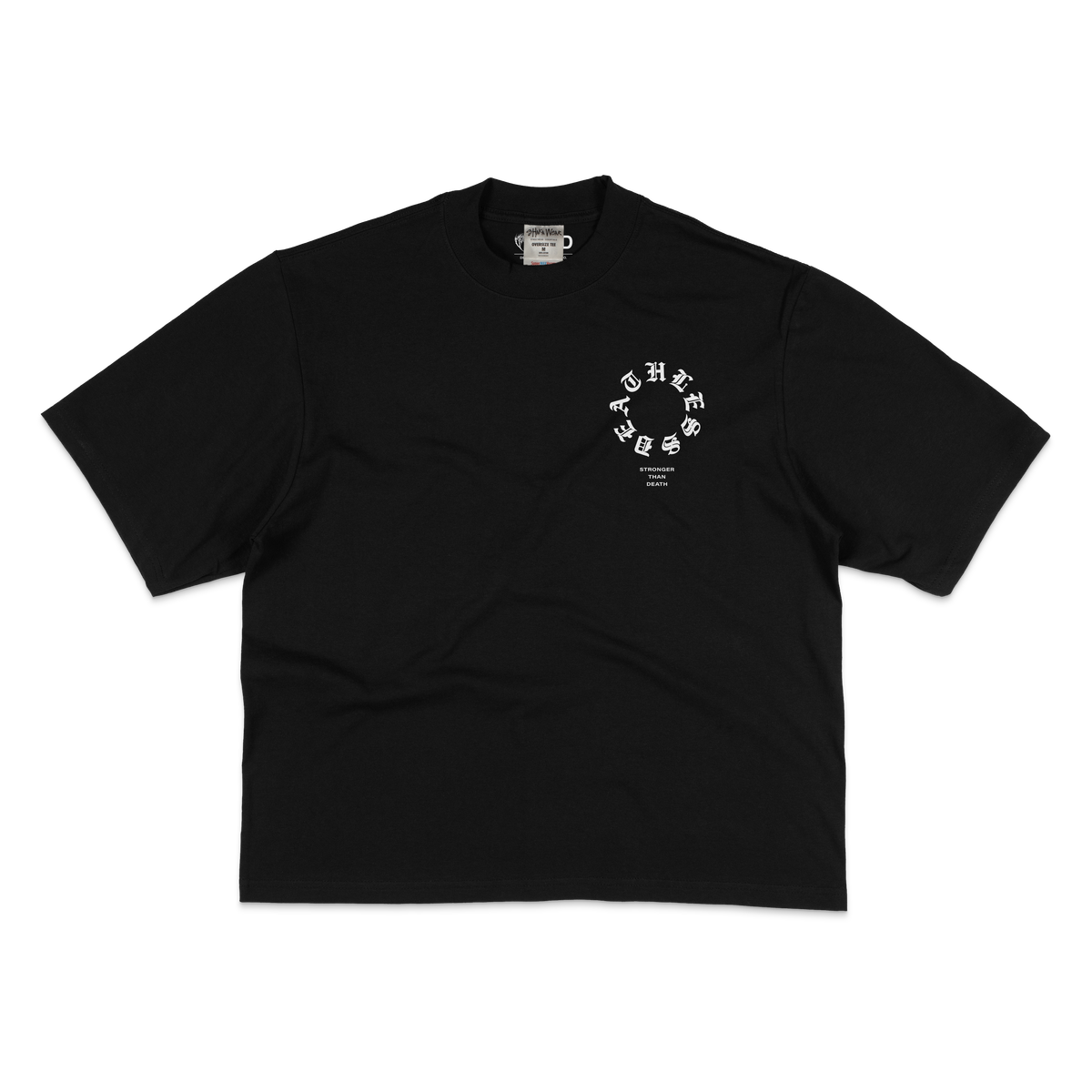 "STRONGER THAN DEATH" OVERSIZED TEE